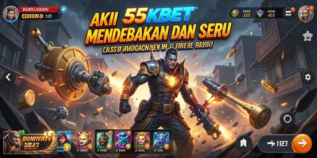 Tampilan seru gameplay 55KBET dengan aksi mendebarkan.