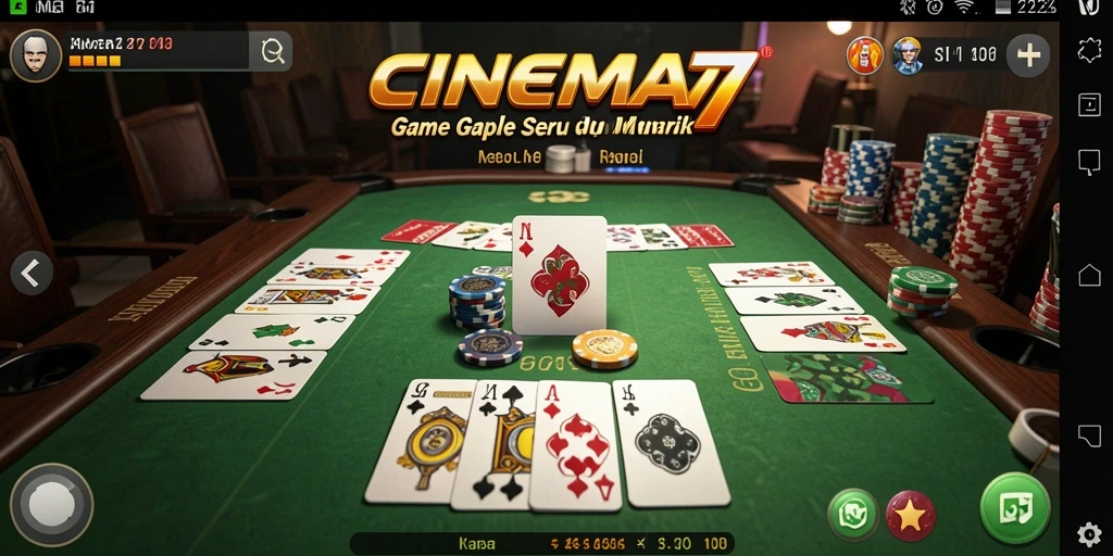 Tampilan gameplay Gaple yang menarik di CINEMA77.