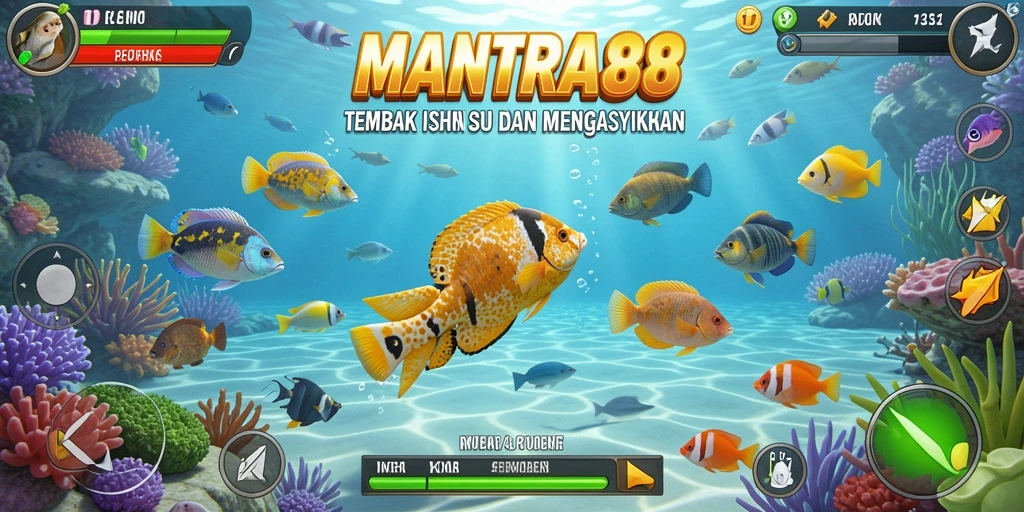 Screenshot gameplay Tembak Ikan di MANTRA88 yang menarik.
