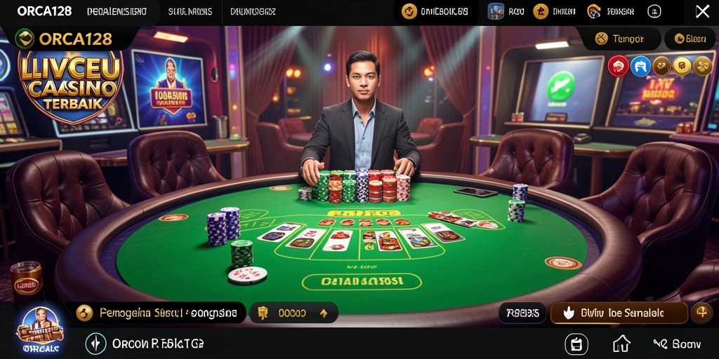 Gameplay seru dengan dealer langsung di ORCA128.