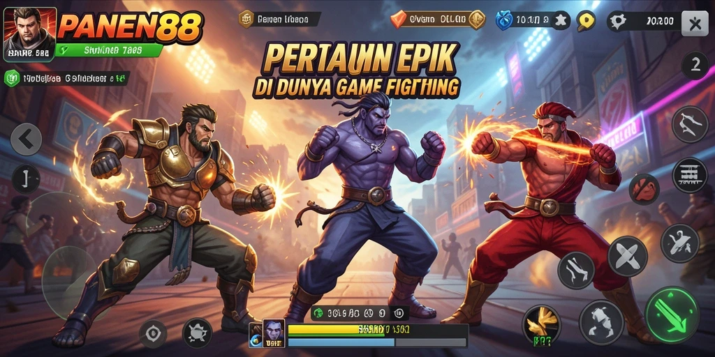 Screenshot PANEN88 menampilkan aksi pertarungan yang mendebarkan.