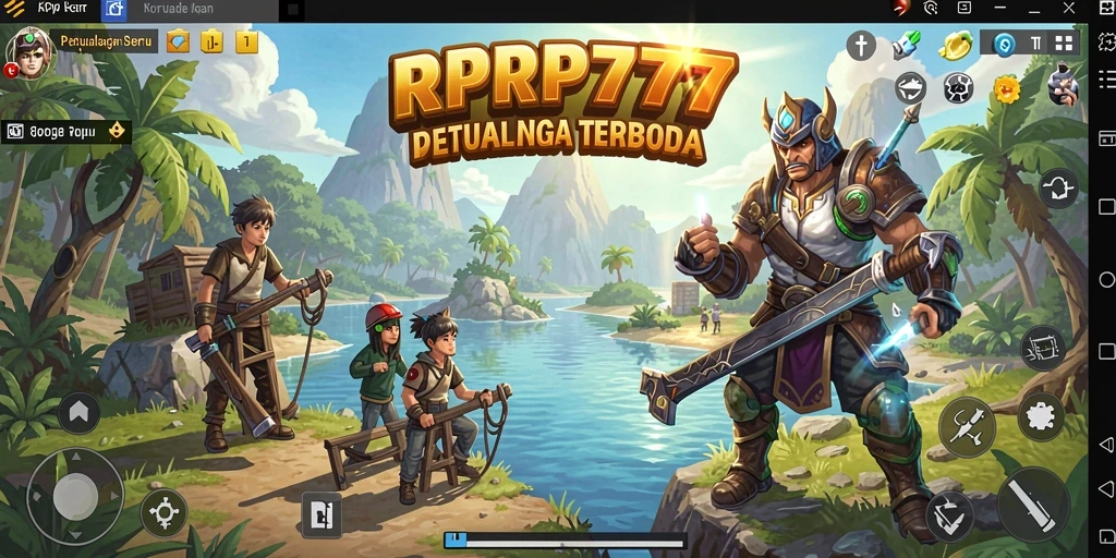 Gameplay seru RPRP777 di dunia terbuka yang luas.