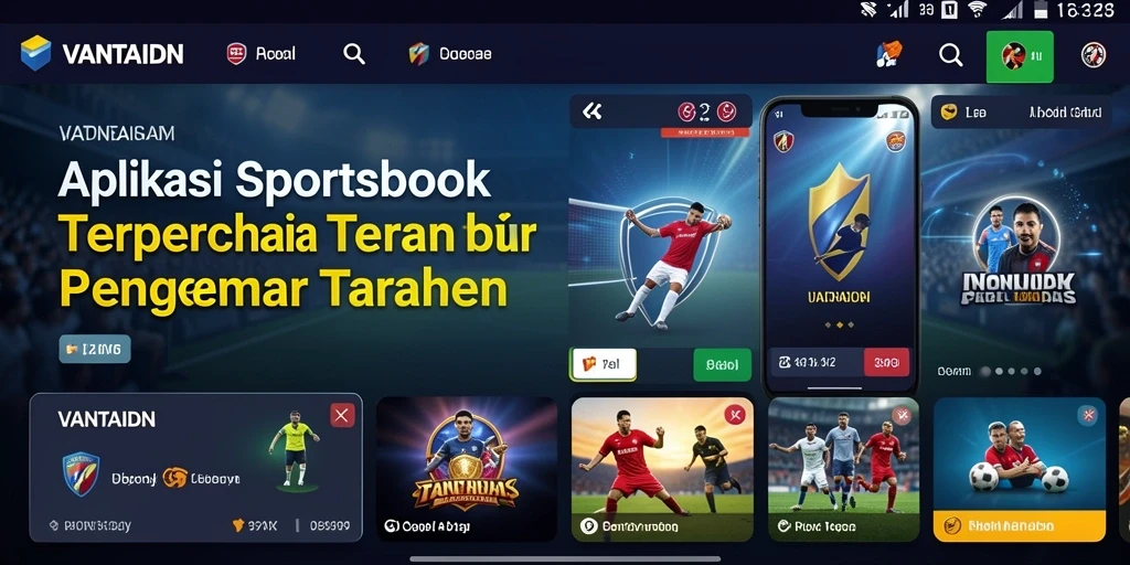 Screenshot gameplay Sportsbook menunjukkan taruhan langsung yang mengasyikkan.